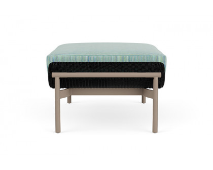 Lloyd Flanders™ Solstice Ottoman  - Ebony, French Beige