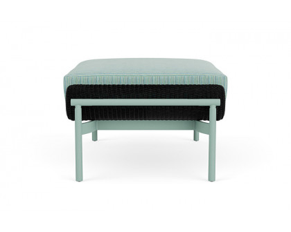 Lloyd Flanders™ Solstice Ottoman  - Ebony, Sea Glass