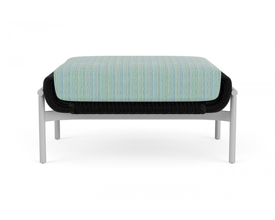 Lloyd Flanders™ Solstice Ottoman  - Ebony, Metallic Silver