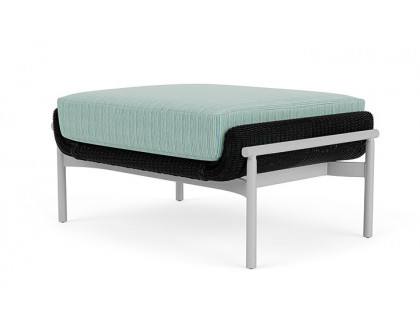 Lloyd Flanders™ Solstice Ottoman  - Ebony, Metallic Silver