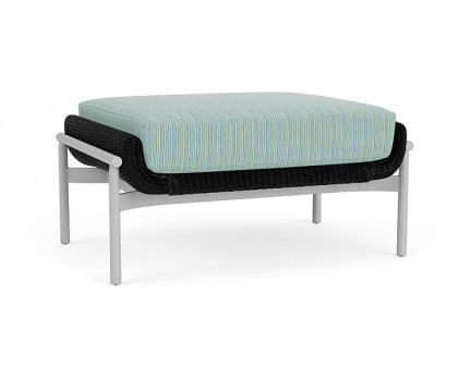 Lloyd Flanders™ Solstice Ottoman  - Ebony, Metallic Silver