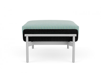 Lloyd Flanders™ Solstice Ottoman  - Ebony, Metallic Silver