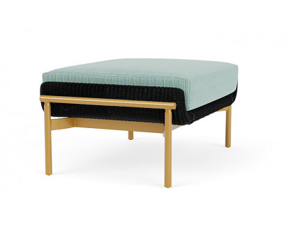 Lloyd Flanders™ Solstice Ottoman  - Ebony, Metallic Gold