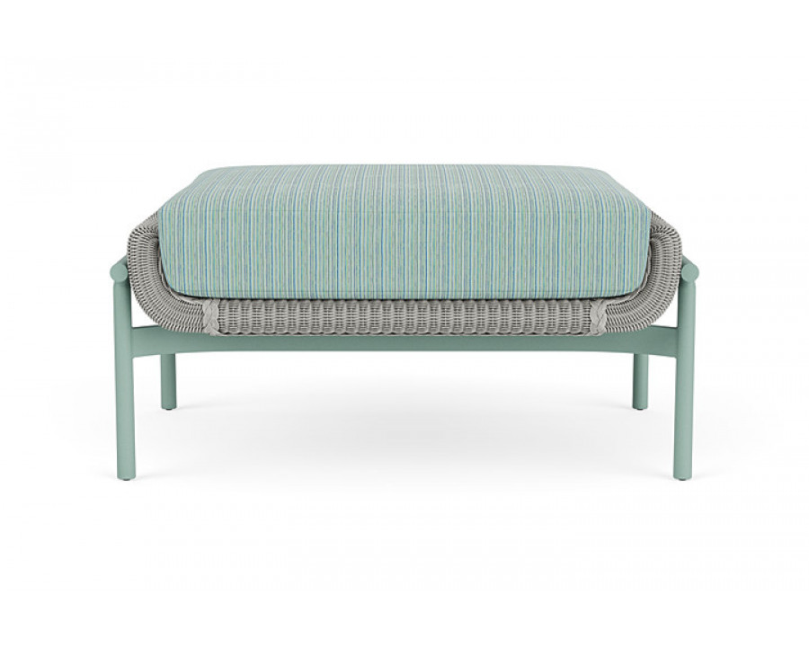 Lloyd Flanders™ Solstice Ottoman  - Platinum, Sea Glass