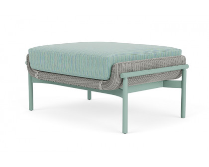 Lloyd Flanders™ Solstice Ottoman  - Platinum, Sea Glass