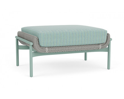 Lloyd Flanders™ Solstice Ottoman  - Platinum, Sea Glass