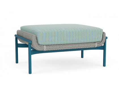 Lloyd Flanders™ Solstice Ottoman  - Platinum, Peacock