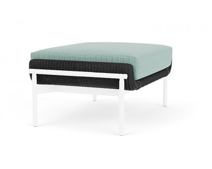 Lloyd Flanders™ Solstice Ottoman  - Charcoal, White