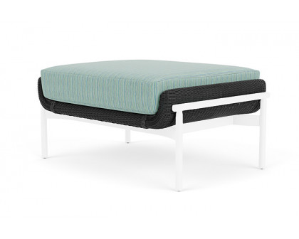 Lloyd Flanders™ Solstice Ottoman  - Charcoal, White