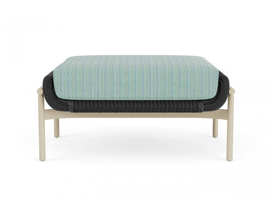 Lloyd Flanders™ Solstice Ottoman  - Charcoal, Linen