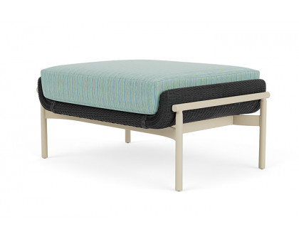 Lloyd Flanders™ Solstice Ottoman  - Charcoal, Linen