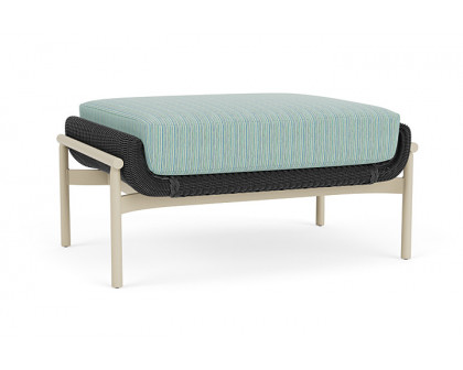 Lloyd Flanders™ Solstice Ottoman  - Charcoal, Linen