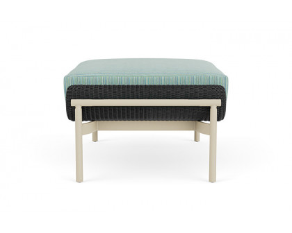 Lloyd Flanders™ Solstice Ottoman  - Charcoal, Linen