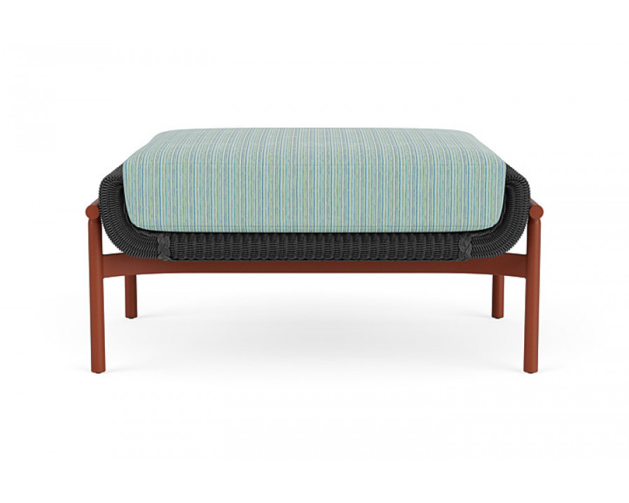 Lloyd Flanders™ Solstice Ottoman  - Charcoal, Terracotta