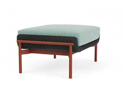 Lloyd Flanders™ Solstice Ottoman  - Charcoal, Terracotta