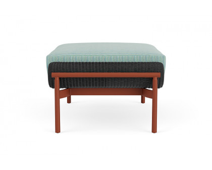 Lloyd Flanders™ Solstice Ottoman  - Charcoal, Terracotta