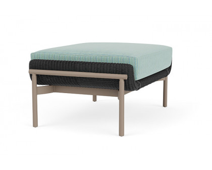 Lloyd Flanders™ Solstice Ottoman  - Charcoal, French Beige