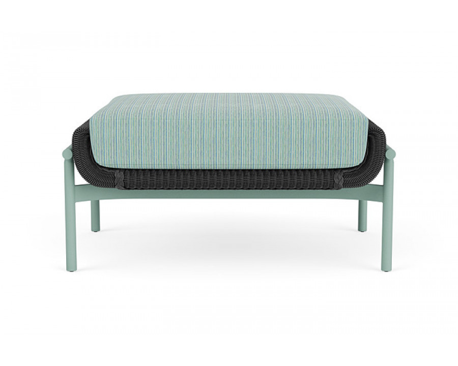 Lloyd Flanders™ Solstice Ottoman  - Charcoal, Sea Glass