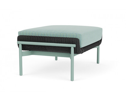 Lloyd Flanders™ Solstice Ottoman  - Charcoal, Sea Glass