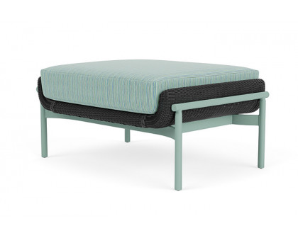 Lloyd Flanders™ Solstice Ottoman  - Charcoal, Sea Glass