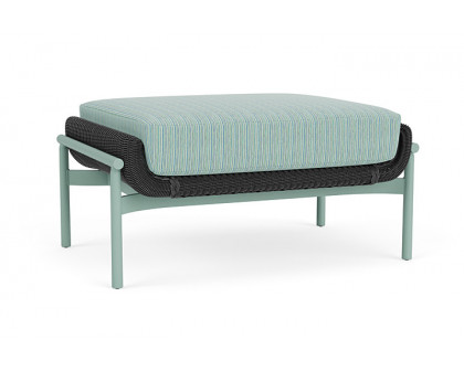 Lloyd Flanders™ Solstice Ottoman  - Charcoal, Sea Glass