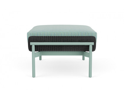 Lloyd Flanders™ Solstice Ottoman  - Charcoal, Sea Glass