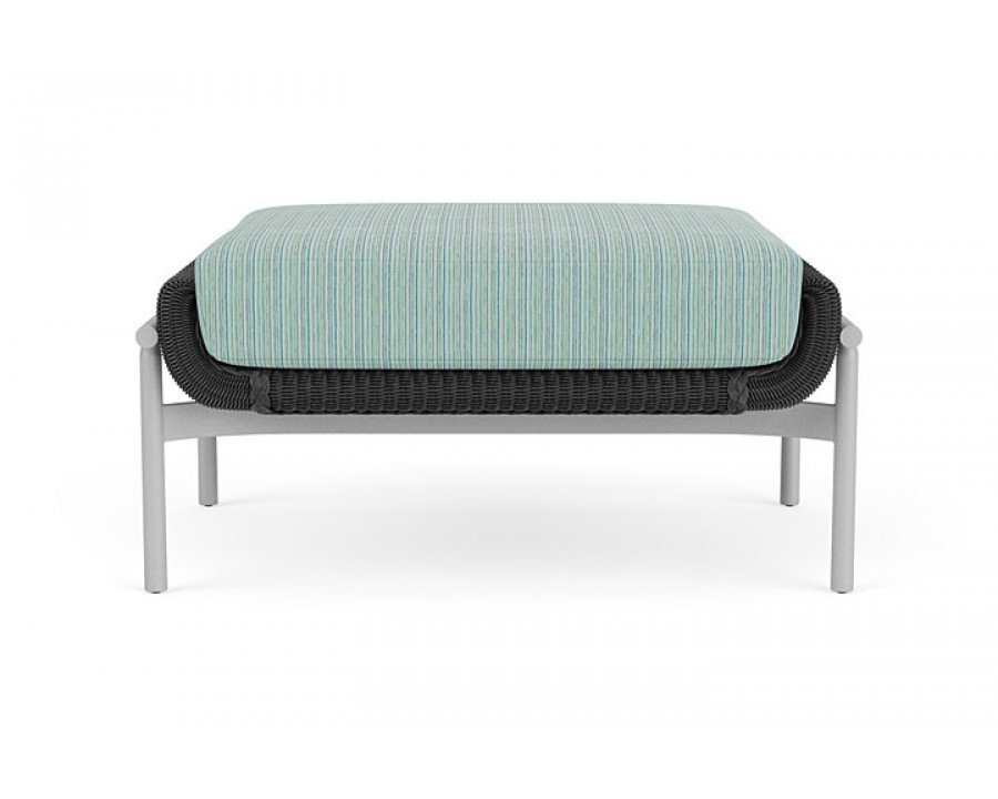 Lloyd Flanders™ Solstice Ottoman  - Charcoal, Metallic Silver