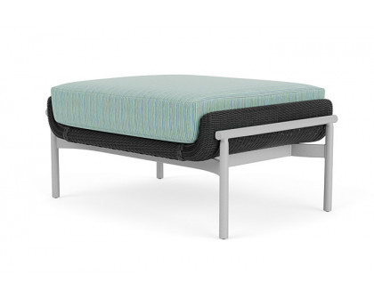 Lloyd Flanders™ Solstice Ottoman  - Charcoal, Metallic Silver