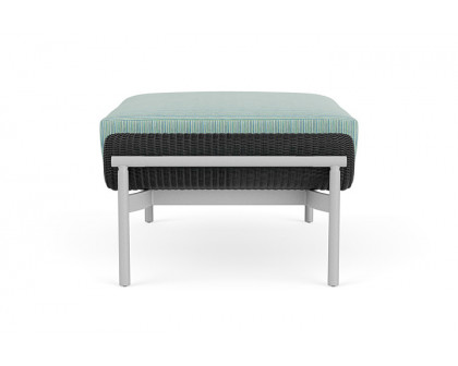 Lloyd Flanders™ Solstice Ottoman  - Charcoal, Metallic Silver