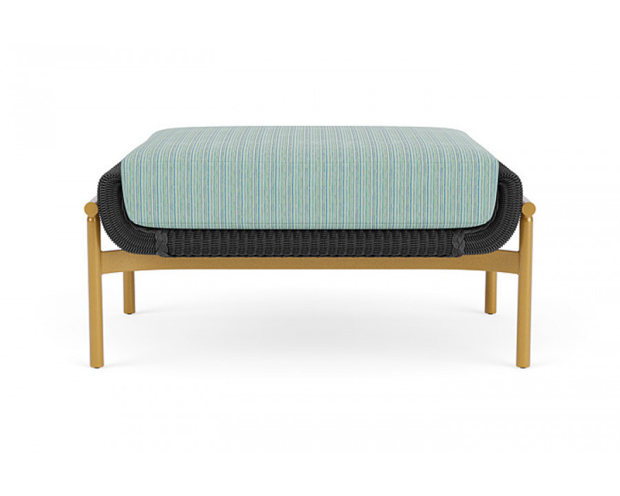 Lloyd Flanders™ Solstice Ottoman  - Charcoal, Metallic Gold