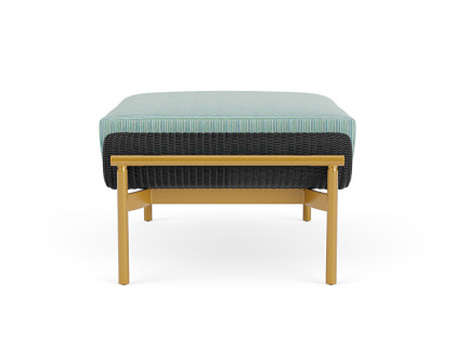 Lloyd Flanders™ Solstice Ottoman  - Charcoal, Metallic Gold