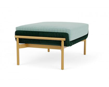 Lloyd Flanders™ Solstice Ottoman  - Woodland, Metallic Gold