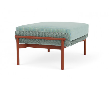 Lloyd Flanders™ Solstice Ottoman  - Sea Glass, Terracotta