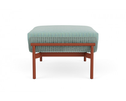 Lloyd Flanders™ Solstice Ottoman  - Sea Glass, Terracotta