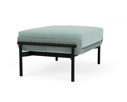 Lloyd Flanders™ Solstice Ottoman  - Sea Glass, Ebony