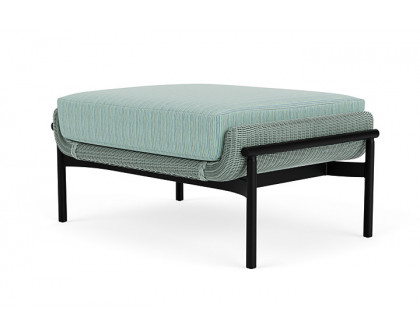 Lloyd Flanders™ Solstice Ottoman  - Sea Glass, Ebony