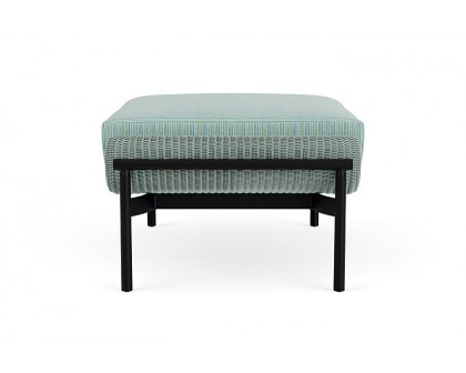 Lloyd Flanders™ Solstice Ottoman  - Sea Glass, Ebony