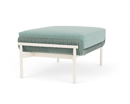 Lloyd Flanders™ Solstice Ottoman  - Sea Glass, Ivory