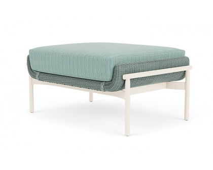 Lloyd Flanders™ Solstice Ottoman  - Sea Glass, Ivory