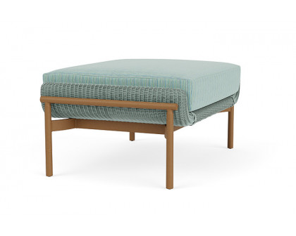 Lloyd Flanders™ Solstice Ottoman  - Sea Glass, Hickory