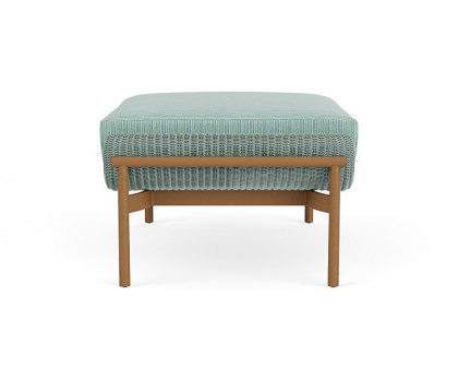 Lloyd Flanders™ Solstice Ottoman  - Sea Glass, Hickory