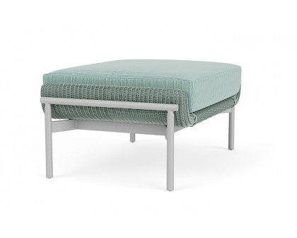 Lloyd Flanders™ Solstice Ottoman  - Sea Glass, Metallic Silver