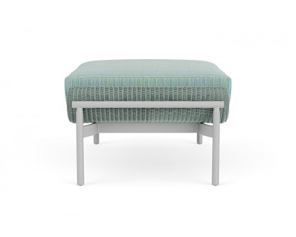 Lloyd Flanders™ Solstice Ottoman  - Sea Glass, Metallic Silver