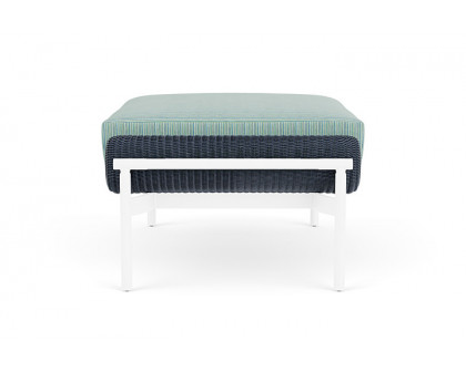 Lloyd Flanders™ Solstice Ottoman  - Denim Blue, White