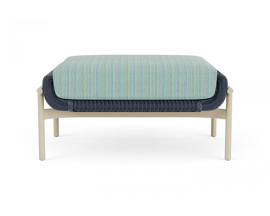 Lloyd Flanders™ Solstice Ottoman  - Denim Blue, Linen