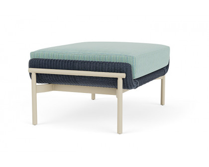 Lloyd Flanders™ Solstice Ottoman  - Denim Blue, Linen