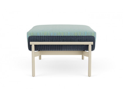 Lloyd Flanders™ Solstice Ottoman  - Denim Blue, Linen