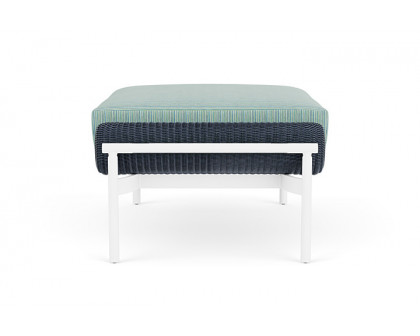 Lloyd Flanders™ Solstice Ottoman  - Denim Blue, Matte White