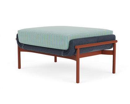 Lloyd Flanders™ Solstice Ottoman  - Denim Blue, Terracotta