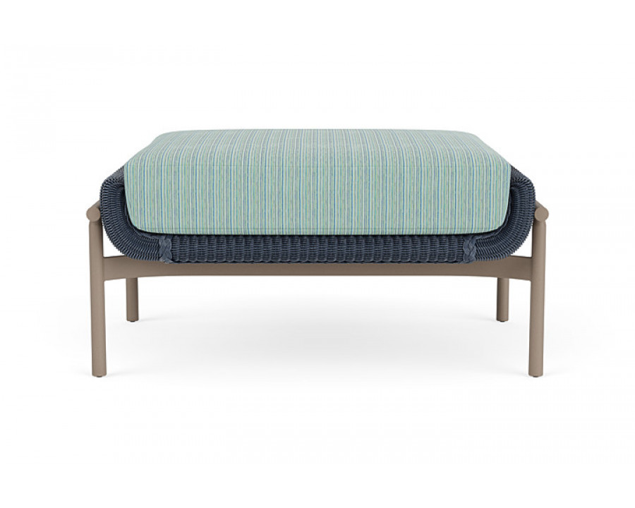 Lloyd Flanders™ Solstice Ottoman  - Denim Blue, French Beige